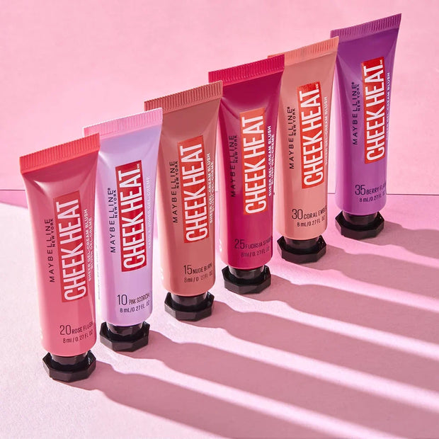 "Maybelline Cheek Heat Blush - Infuse Your Cheeks with Radiant Color"