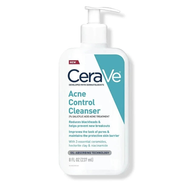 CeraVe Acne Control Cleanser with 2% Salicylic Acid - 237ml Acne Treatment