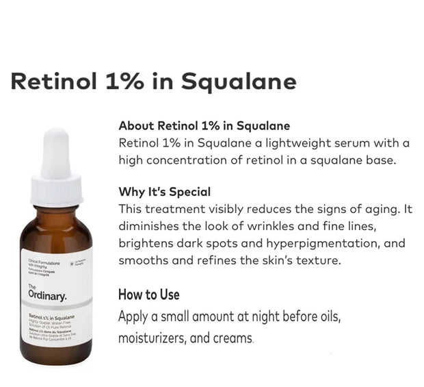 The Ordinary Retinol 1% + Squalane Renewal Serum - 30ml