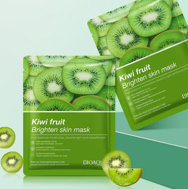 Energize with Bio Aqua Kiwi Fruit Brightening Face Sheet Mask