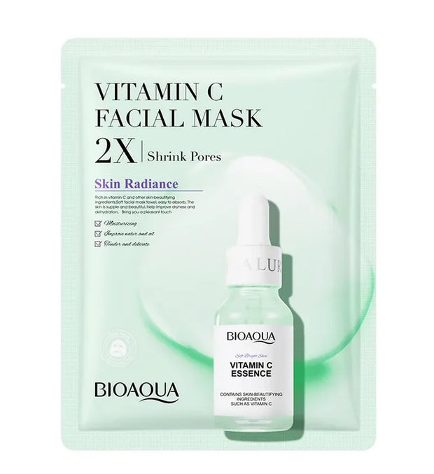 Revitalize with Bio Aqua Vitamin C Pore-Refining Facial Sheet Mask
