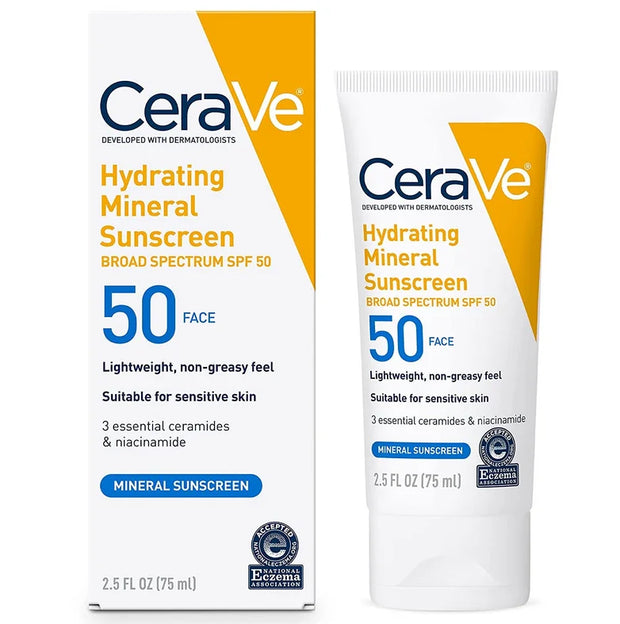 CeraVe Hydrating Mineral Sunscreen SPF50 - 75ml