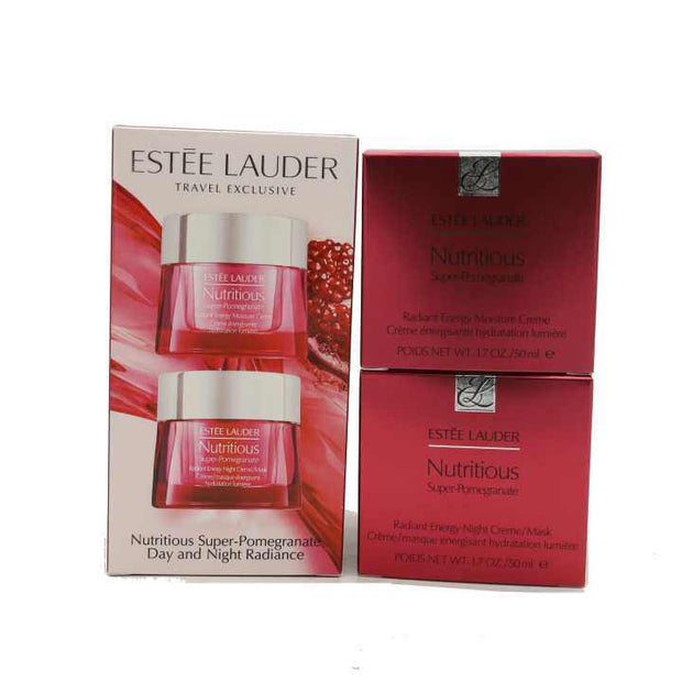 Estee Lauder Nutritious Super-Pomegranate Radiant Energy Night Crème and moisturizer bundle