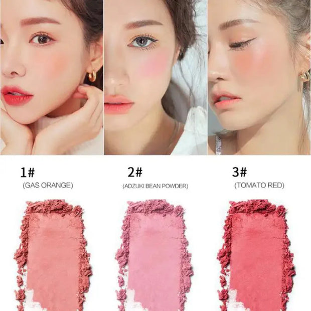 Kaxier 3 Color Blush Palette With Brush (original made in Korea)