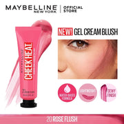 MAYBELLINE-Cheek Heat Gel Cream Blush - Rose Flush