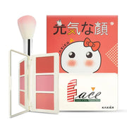 Kaxier 3 Color Blush Palette With Brush (original made in Korea)